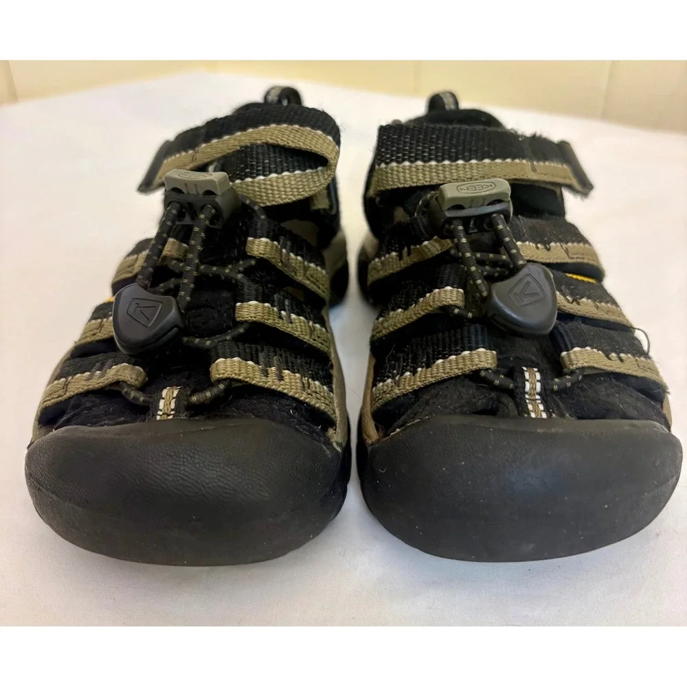 Keen Newport H2 Kids Sandals Black Olive Green Waterproof Shoes Size 8 Toddler - Picture 2 of 9